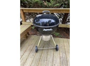 Weber Grill With New Cover