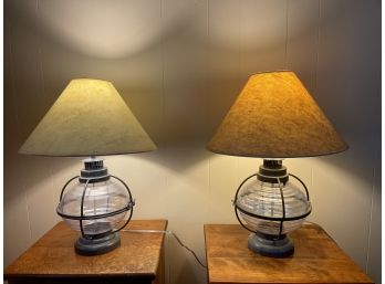 Matching Table Lamps - Working