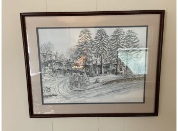 Signed & Framed Lake Placid C 1926 Artwork Number 3/100