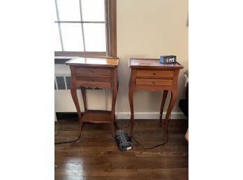 Matching Wood Side Tables