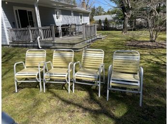 4 Vintage Patio / Pool Side Chairs