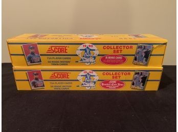 Complete Sets 2 Boxes Score Baseball Trading Cards 1990