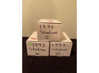 Complete Sets 1992 Stadium 1 , 2 & 3 Topps Baseball Trading Cards