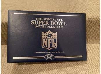 The Official NFL Super Bowl Patch Collection Book With Many Patches- See Photos