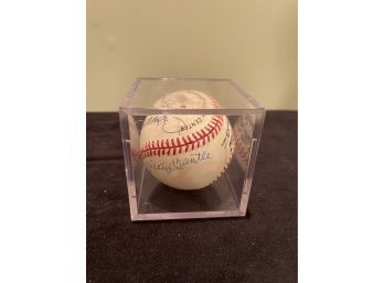 Signed Baseball Mickey Mantle , Ted Williams , Frank Robinson , Ernie Banks