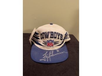 Signed Troy Aikman Authentic Proline Dallas Cowboys SnapBack Hat