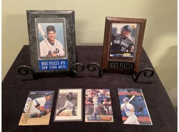 Mike Piazza Mounted Trading Cards & Fleer Cards
