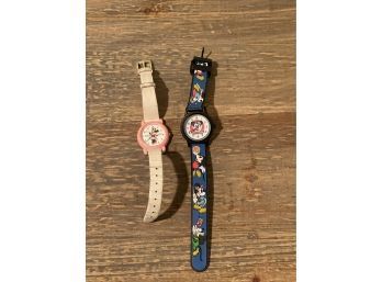 Vintage Disney Mickey Mouse & Minnie Mouse Watches