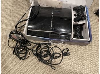 Playstation 3 With 2 Controllers & Manual
