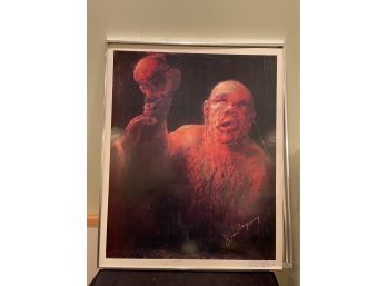 Signed Limited Edition # 1/100 Jim Cogney Boxer Originally For Madison Square Garden
