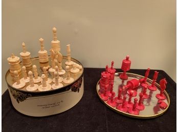 Antique 19th Century Chess Set - See Photos