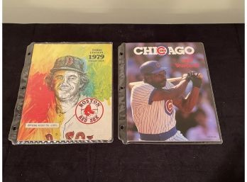 Vintage Boston Red Sox & Chicago Cubs Books
