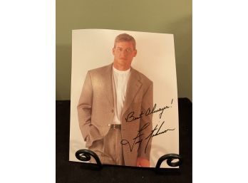 Signed Dallas Cowboys Troy Aikman 8x10 Photo