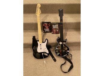 Fender Stratocaster Guitar , PS2 Guitar Hero Games , Gibson Guitar