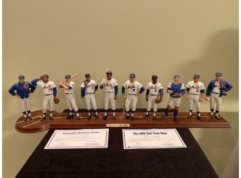 Danbury Mint The 1969 New York Mets Player Lineup With Certificate Of Ownership & Registration