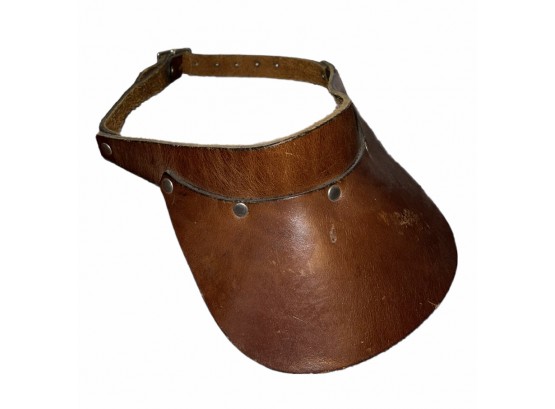 Antique Hand Crafted Genuine Leather Visor