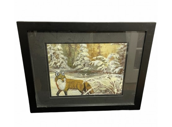 Framed FOX Painting