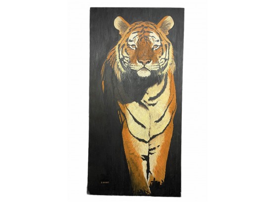 Original 4ft Signed Tiger Artwork