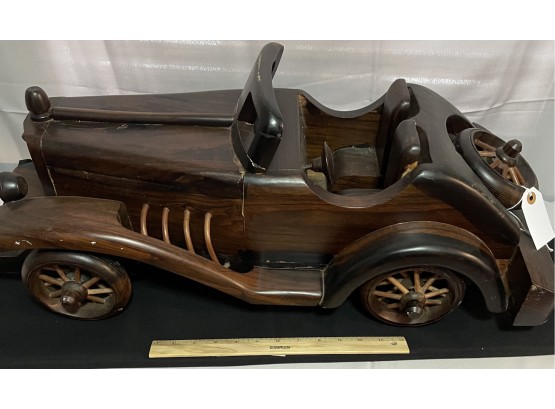 28 Antique Carved Wooden Car