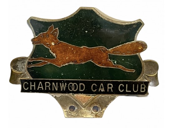 Vintage Charnwood Car Club Metal Plaque