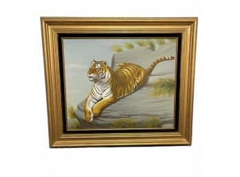 Signed Tiger Canvas Artwork