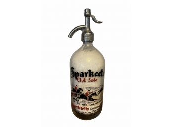 Vintage Sparkeeta Club Soda Seltzer Bottle