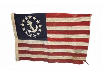 Vintage 13 Star American Flag With Anchor