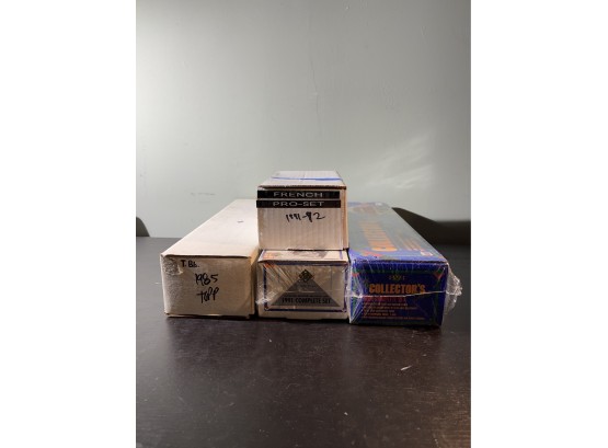 1985 Topps, 91-92 French Pro Set, Sealed 91 Upper Deck, 89 Upper Deck Baseball Trading Cards