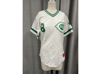 Rare Cincinnati Reds St. Patrick Day (Green) Jersey #8 Joe Morgan Size 40