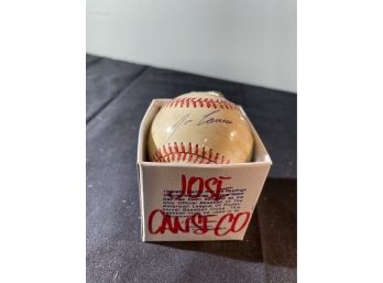 Jose Canseco Signed Baseball With Box
