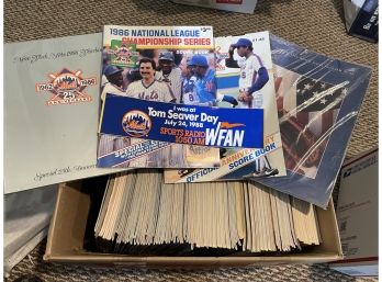 NY Mets Programs And Tom Seaver Sticker