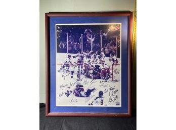 Signed & Framed NHL 1980 'Miracle On Ice' Team USA Hockey