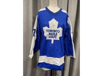 Game Used Toronto Maple Leafs Saganiuk Jersey Size Large