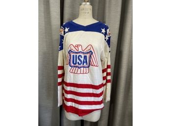 1976 Canada Cup USA Jersey Size Large