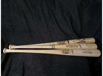 Unsigned Ray Knight/Kevin Mitchell And Kevin McReynolds Bats