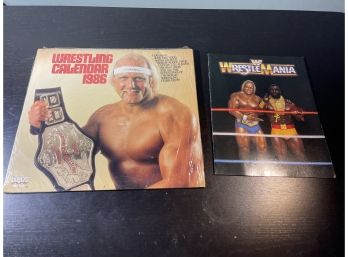 1986 Wrestling Calendar & Wrestle Mania Book