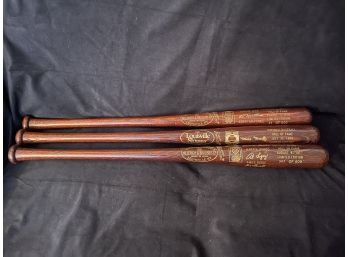 Limited Edition HOF Bat Class Of '77  Ernie Banks, Class Of '78  Eddie Mathews And Class Of '88  Willie Sta