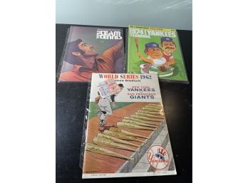 NY Yankee Program (1962 Includes Ticket Stub) & 1974 Yearbook