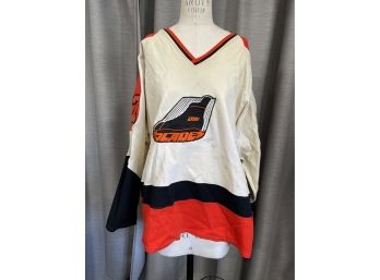 Minor League Erie Blades (Home)  Game Used Jersey Size Medium