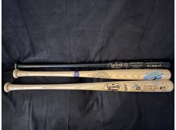 Limited Edition Carl Yastrzemski Triple Crown Bat, NY Mets Multiple Players Signed And Tampa Bay Devil Rays