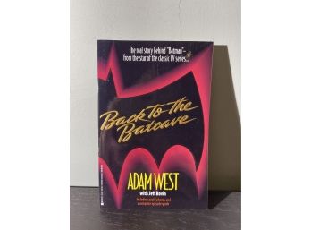 Signed Adam West Back To The Batcave Book