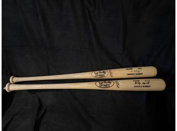 Unsigned Mickey Mantle And Don Mattingly Bats