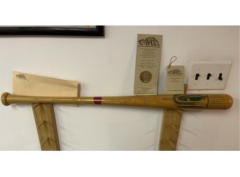 Signed W.H. Bill Terry HOF Polo Grounds Cooperstown Bat With COA #297