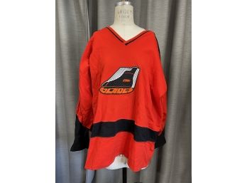 Minor League Erie Blades  (Away) Game Used Jersey Size Large