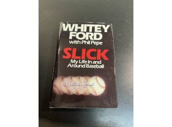 Signed Whitey Ford Book