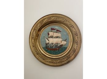 Framed Nautical Ship Artwork