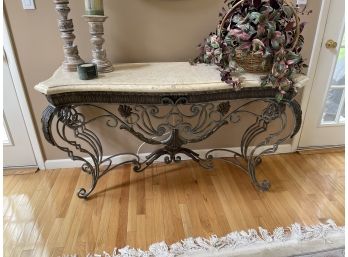 Marble Top Entryway Side Table