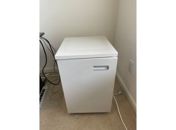 Metal Storage Cabinet With Office Supplies