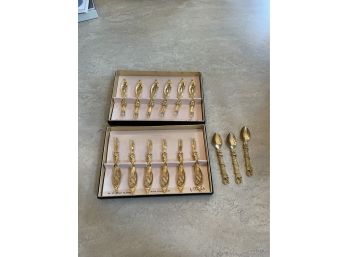 MCM 24 KT Gold Plated , Janis Collection Tancraft Cocktail Flatware