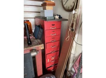 Tool Chest , Clock And Contents